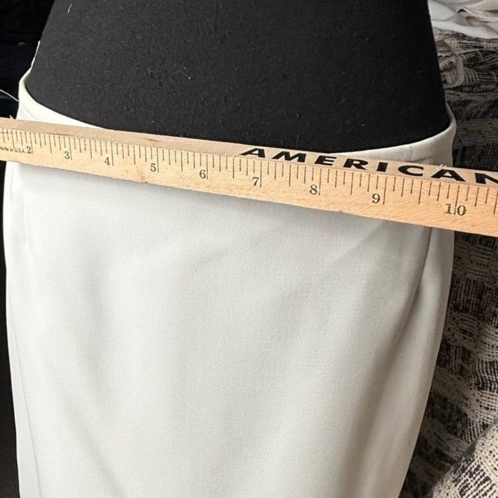 Tahari Arthur S Levine 2 Pc Skirt Suit Ivory Pearl Beaded NWT Womens 12 - Picture 13 of 16